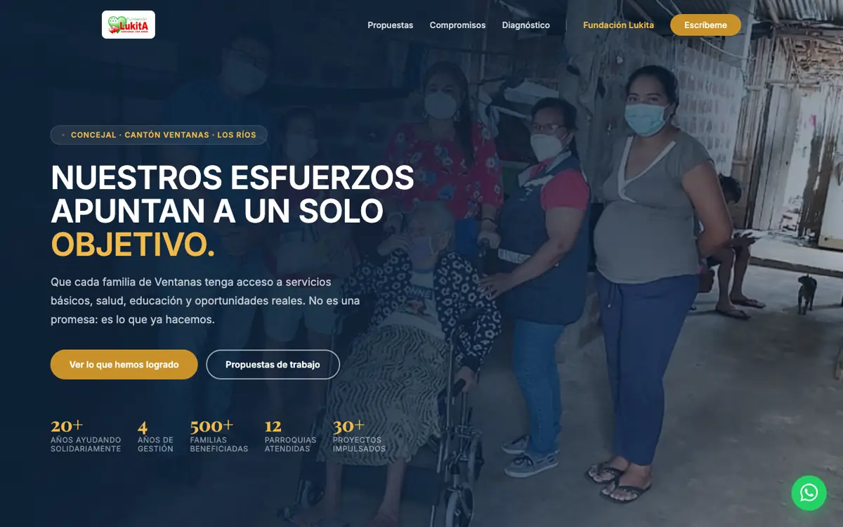 لقطة من موقع Lucrecia Velarde de Sánchez