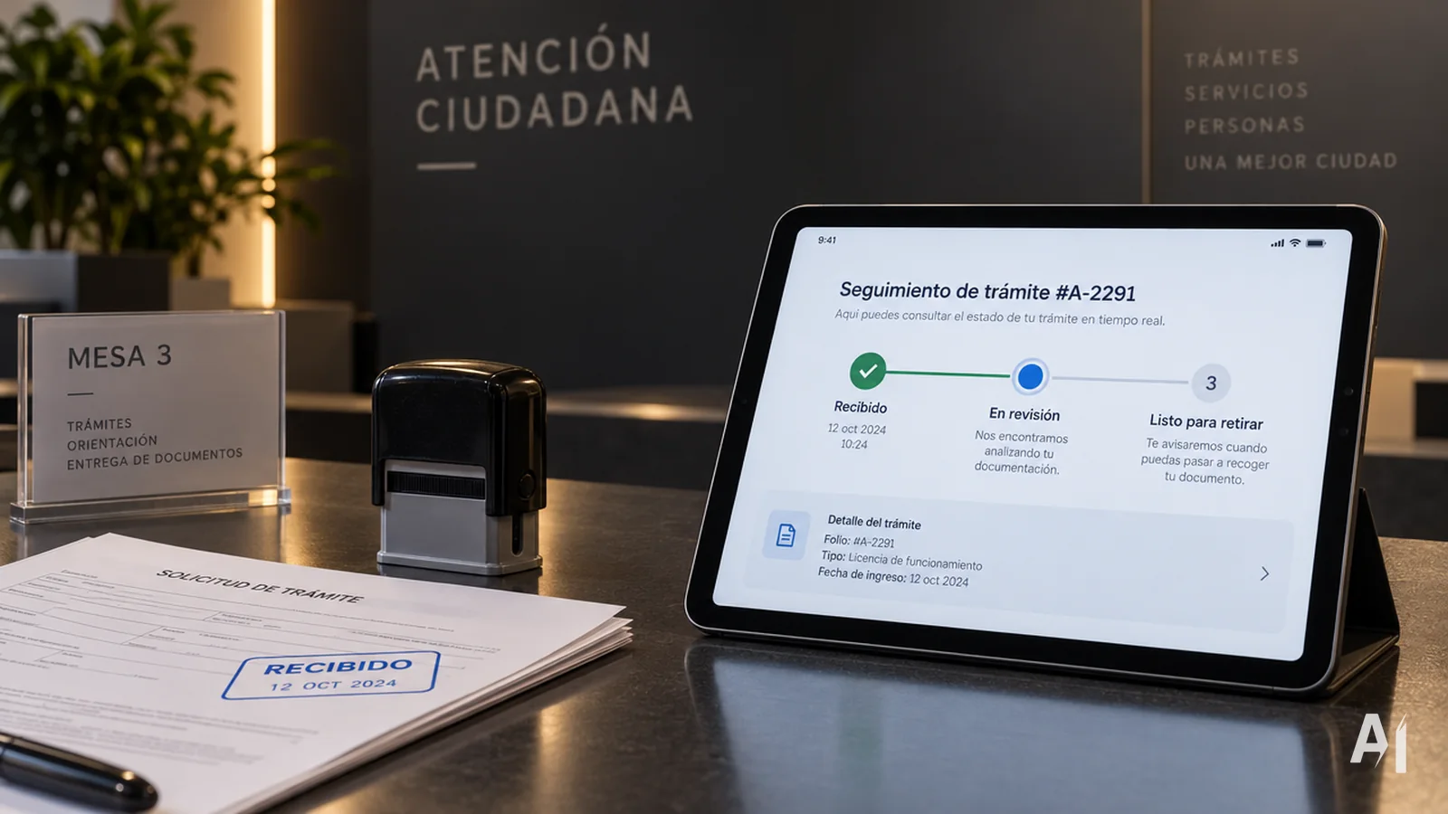 Fachada de un hospital público