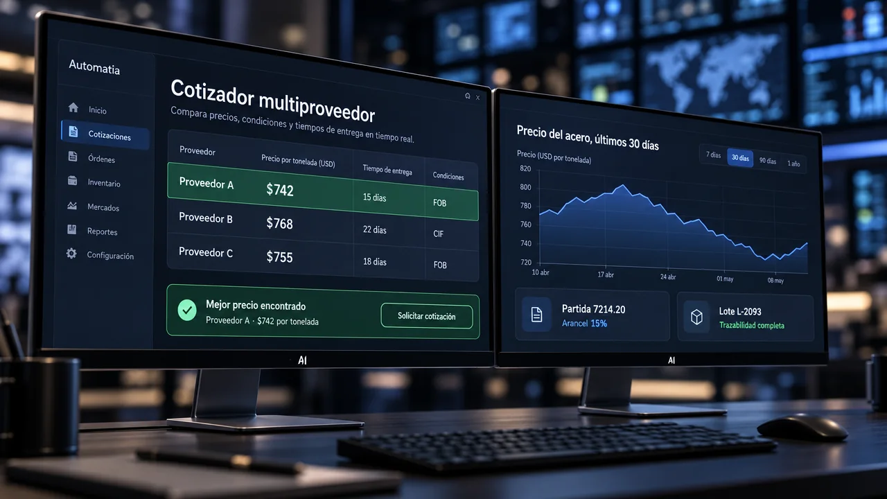 Panel del CRM Acero Avanzado