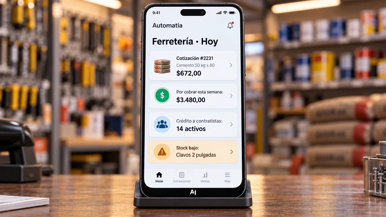 Panel del CRM Construcción